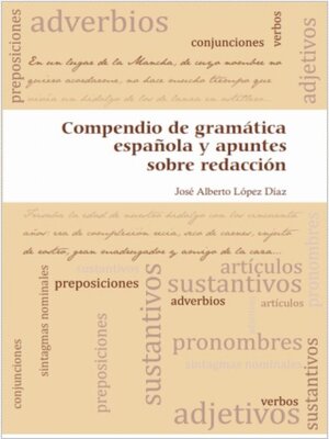 cover image of Compendio de gramática española y apuntes sobre redacción